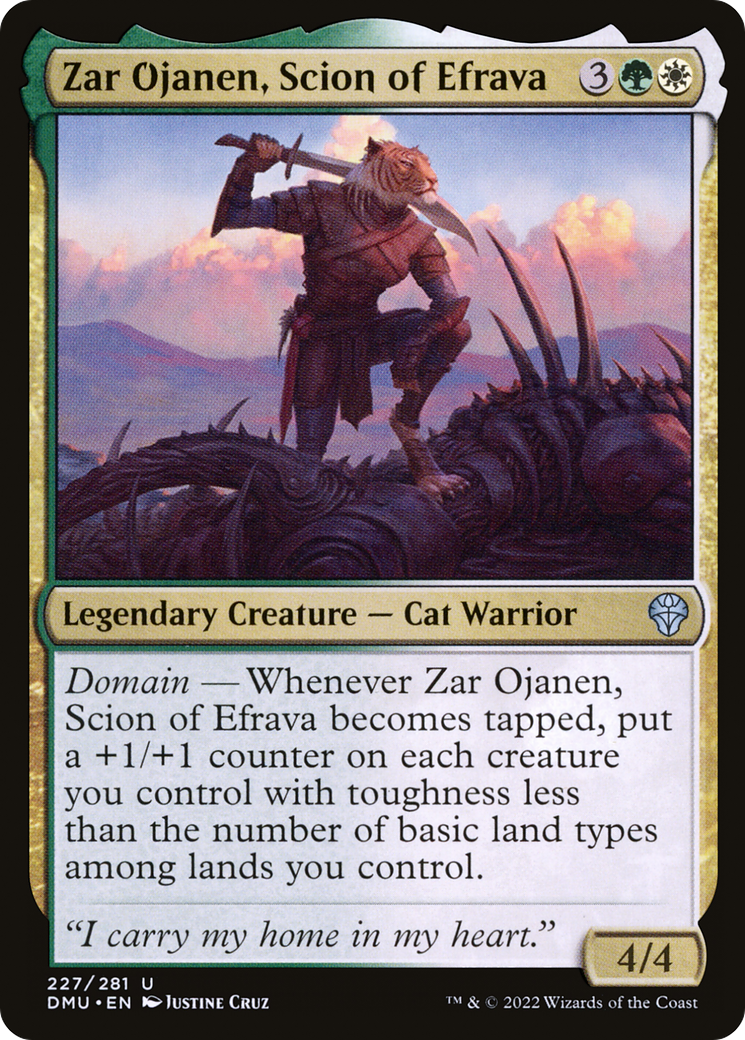 Zar Ojanen, Scion of Efrava (DMU-227) - Dominaria United Foil