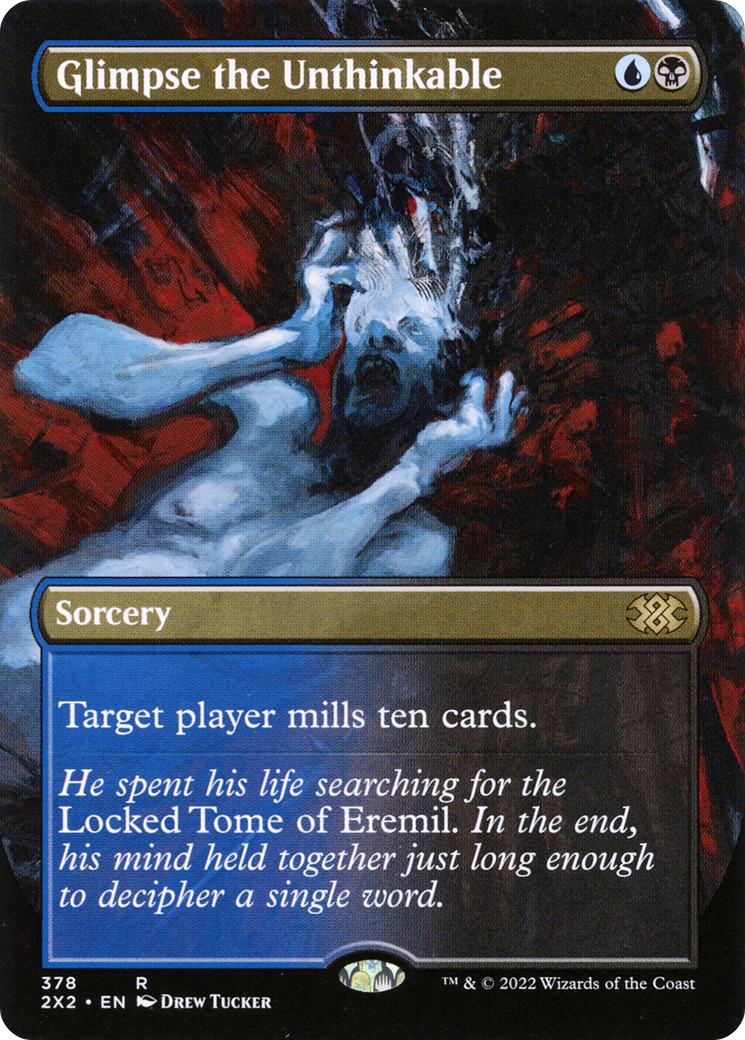 Glimpse the Unthinkable (Borderless) (2X2-378) - Double Masters 2022 Foil
