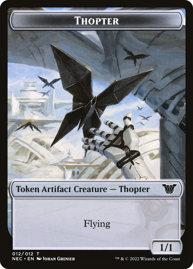 Thopter (TNEC-012) - Neon Dynasty Commander Tokens Foil
