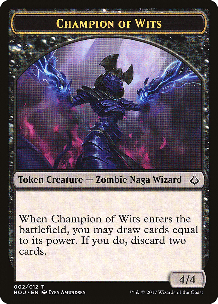Champion of Wits Token (HOU-002) - Hour of Devastation Tokens