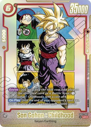 Son Gohan : Childhood - SB02-007 (SB02-007) - Tournament and Championship Promos Holofoil