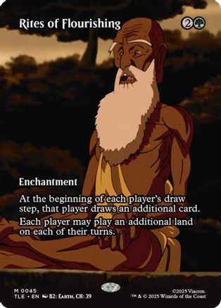 Rites of Flourishing (Borderless) (TLE-045) - Avatar: The Last Airbender: Eternal-Legal Foil