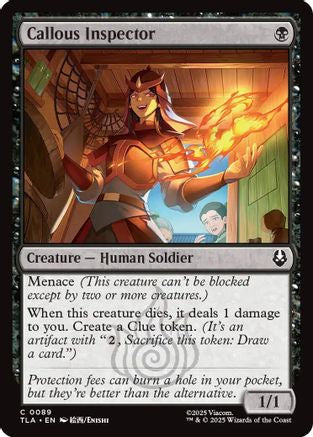 Callous Inspector (TLA-089) - Avatar: The Last Airbender Foil