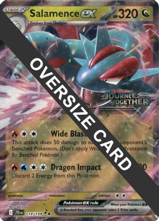 Salamence ex 114/159 - Holofoil Jumbo Cards - Double Rare