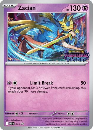 Zacian 015 - Holofoil ME Mega Evolution Promo - Promo