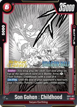 Son Gohan : Childhood - SB02-007 (SB02-007) - Manga Booster 02 Release Event Cards Holofoil