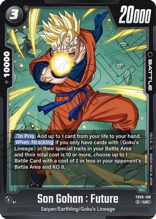 Son Gohan : Future - FB08-108 (FB08-108) - Saiyans Pride
