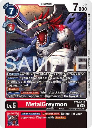 MetalGreymon (BT24-015) - Time Stranger