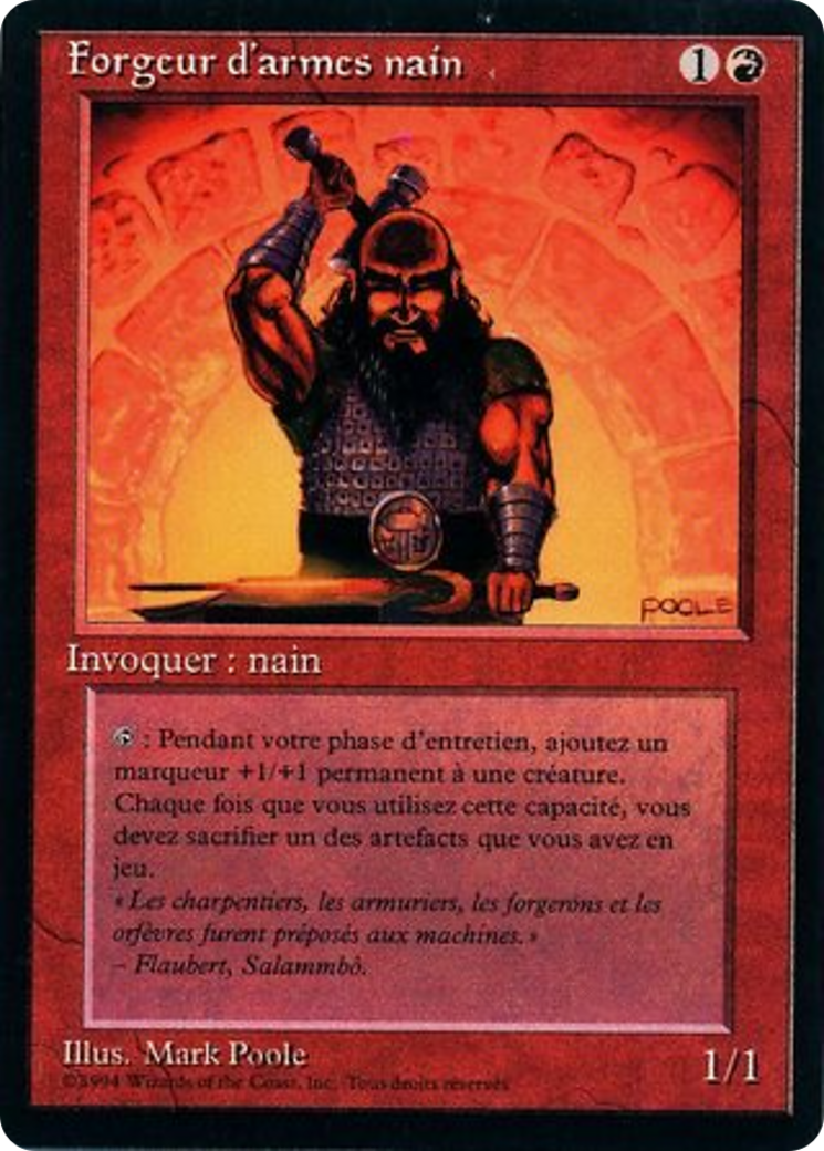 Dwarven Weaponsmith (FBB-) - Foreign Black Border