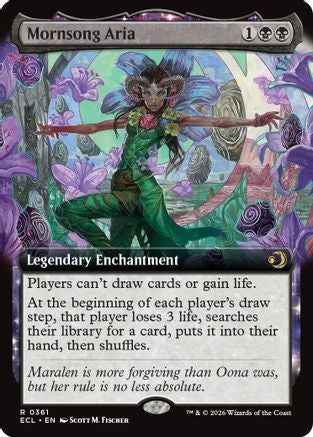 Mornsong Aria (Extended Art) (ECL-361) - Lorwyn Eclipsed Foil
