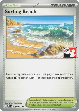 Surfing Beach 129/132 Prize Pack Series Cards - Uncommon