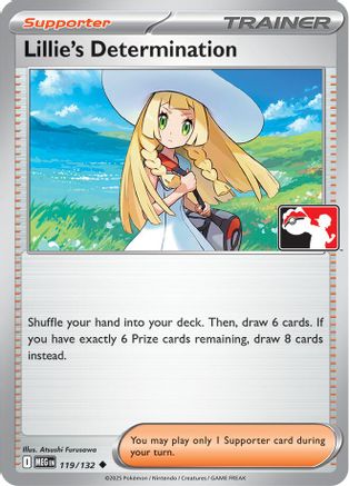 Lillie's Determination 119/132 - Holofoil Prize Pack Series Cards - Uncommon