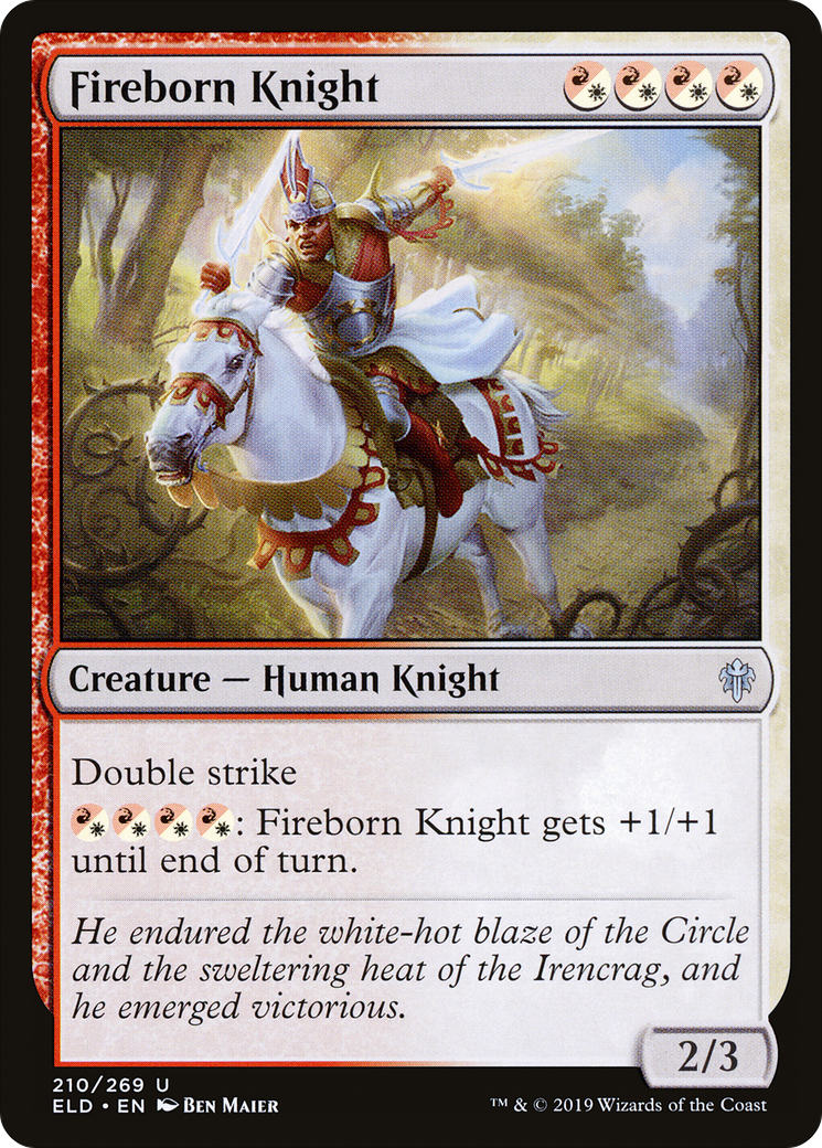 Fireborn Knight (ELD-210) - Throne of Eldraine Foil