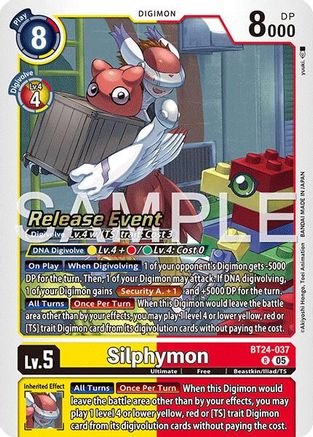 Silphymon (BT24-037) - Time Stranger Release Event Cards Foil