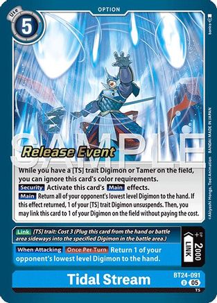 Tidal Stream (BT24-091) - Time Stranger Release Event Cards Foil