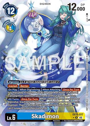 Skadimon (Box Topper) (EX11-017) - Dawn of Liberator Foil