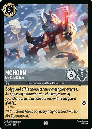 McHorn - Ice-Cold Officer (181/204) - Winterspell