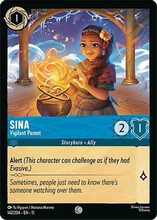 Sina - Vigilant Parent (142/204) - Winterspell Cold Foil