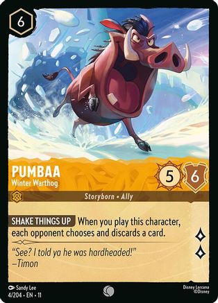 Pumbaa - Winter Warthog (4/204) - Winterspell