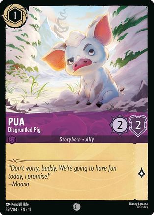 Pua - Disgruntled Pig (59/204) - Winterspell Cold Foil