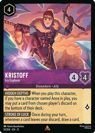 Kristoff - Icy Explorer (51/204) - Winterspell Cold Foil