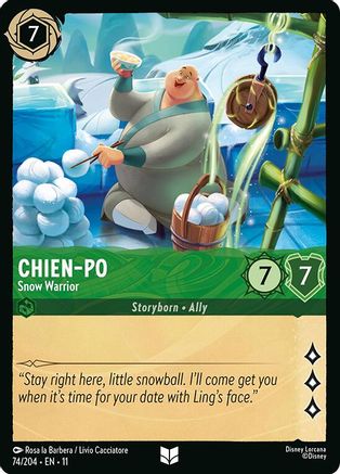 Chien-Po - Snow Warrior (74/204) - Winterspell