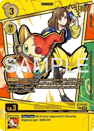 Shoemon (Rare Pull) (ST19-03) - Dawn of Liberator Foil