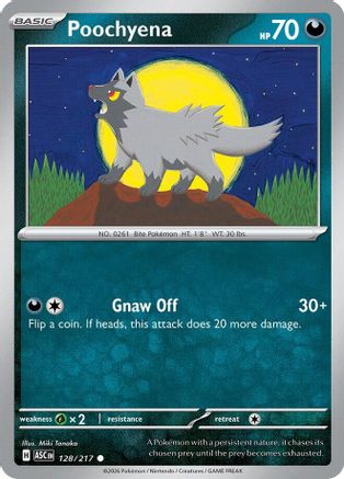 Poochyena 128 - Reverse Holofoil ME Ascended Heroes - Common