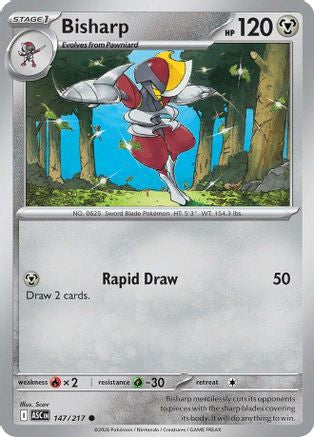 Bisharp 147 - Reverse Holofoil ME Ascended Heroes - Common