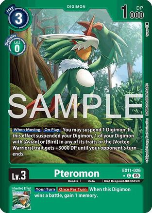 Pteromon (Limited Foil) (EX11-026) - Dawn of Liberator Foil