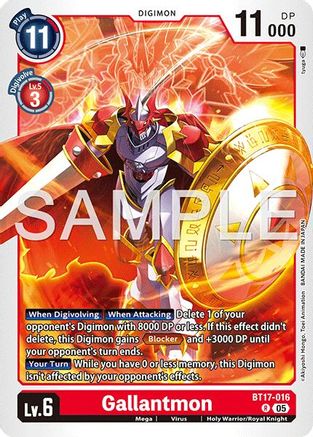 Gallantmon - BT17-016 (Reprint) (BT17-016) - Advanced Booster Digimon Generation Foil