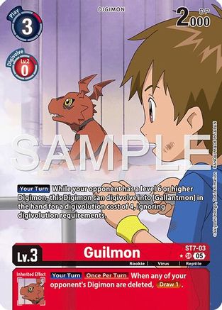 Guilmon - ST7-03 (Alternate Art) (ST7-03) - Advanced Booster Digimon Generation Foil