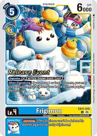 Frigimon (EX11-015) - Dawn of Liberator Release Event Cards