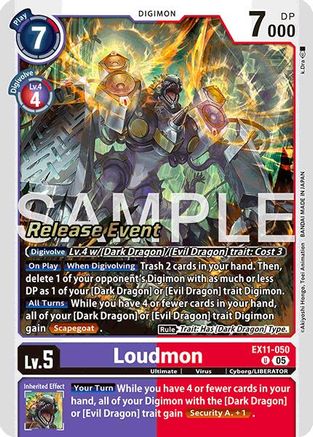Loudmon (EX11-050) - Dawn of Liberator Release Event Cards