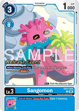 Sangomon (EX11-013) - Dawn of Liberator Release Event Cards