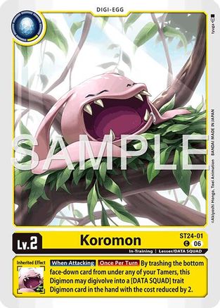 Koromon (ST24-01) - Starter Deck 24: Data Squad