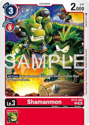 Shamanmon (Reprint) (BT18-009) - Advanced Booster Digimon Generation Foil