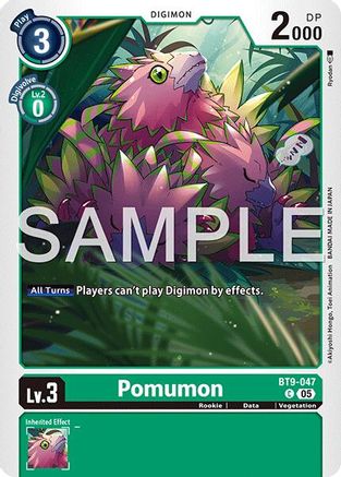 Pomumon (Reprint) (BT9-047) - Advanced Booster Digimon Generation Foil