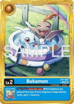 Bukamon (Gold Border) (BT7-002) - Advanced Booster Digimon Generation Foil