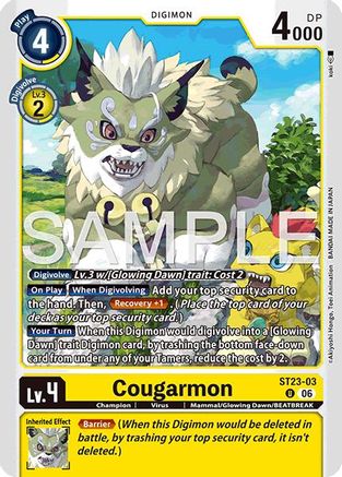 Cougarmon (ST23-03) - Starter Deck 23: Beatbreak