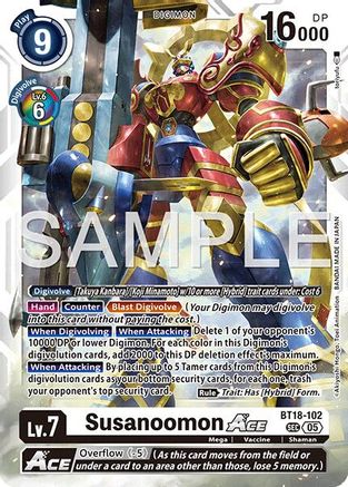 Susanoomon ACE (Reprint) (BT18-102) - Advanced Booster Digimon Generation Foil