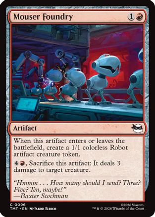 Mouser Foundry (TMT-096) - Teenage Mutant Ninja Turtles Foil