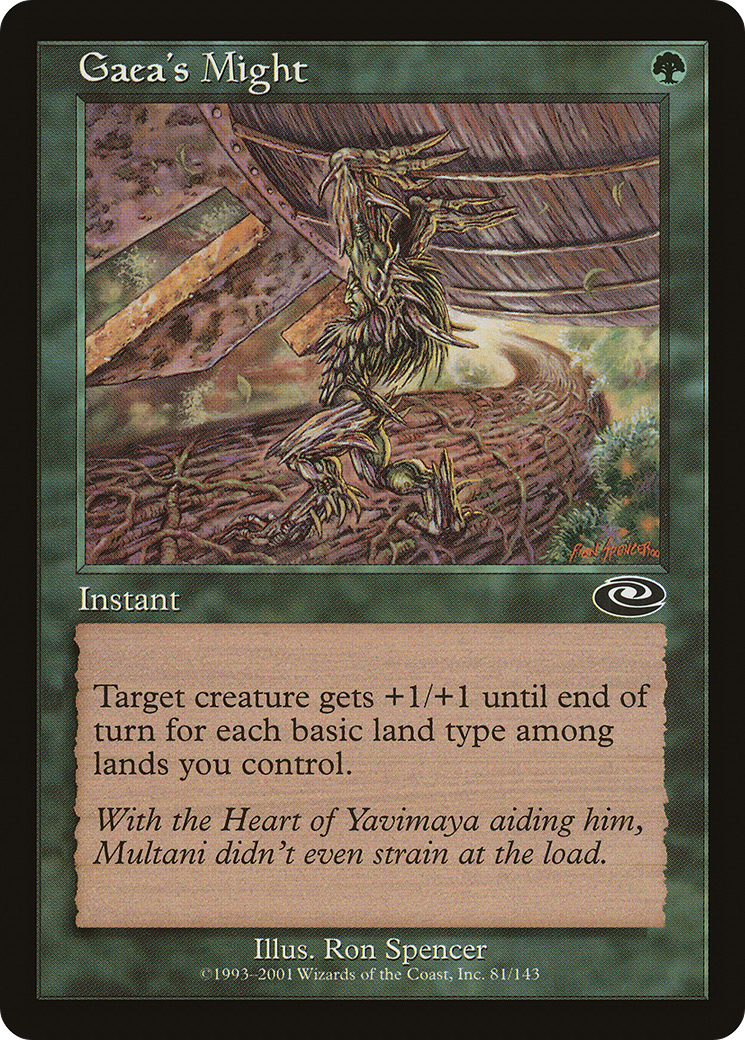 Gaea's Might (PLS-081) - Planeshift Foil