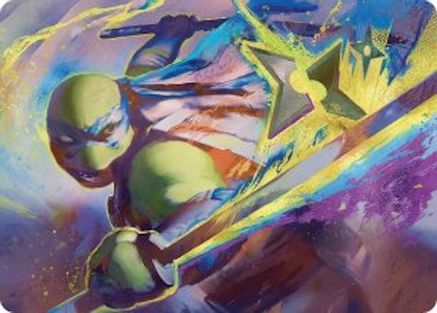 Leonardo's Technique Art Card (ASTMT-002) - Art Series: Teenage Mutant Ninja Turtles