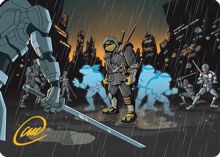 The Last Ronin's Technique Art Card (Gold-Stamped Signature) (ASTMT-023) - Art Series: Teenage Mutant Ninja Turtles