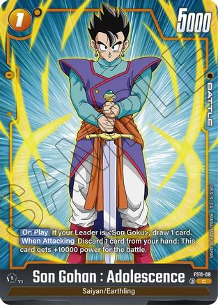 Son Gohan : Adolescence - FS11-08 (FS11-08) - Starter Deck EX The Phase of Evolution Holofoil