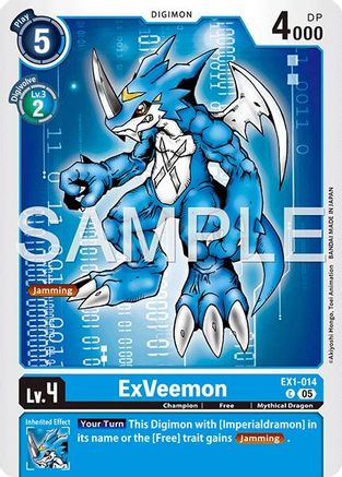 ExVeemon - EX1-014 (Reprint) (EX1-014) - Advanced Booster Digimon Generation Foil