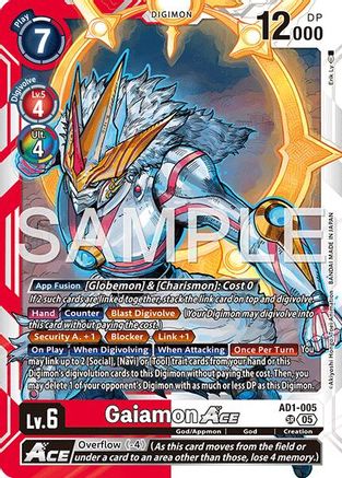 Gaiamon ACE (AD1-005) - Advanced Booster Digimon Generation Foil