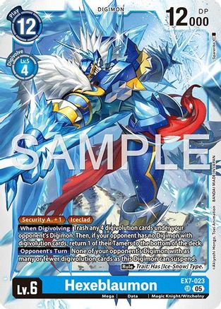 Hexeblaumon (Reprint) (EX7-023) - Advanced Booster Digimon Generation Foil