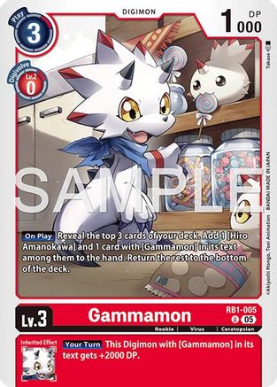 Gammamon - RB1-005 (Reprint) (RB1-005) - Advanced Booster Digimon Generation Foil